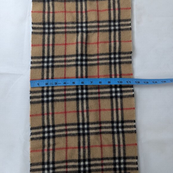 Burberry Check Scarf Beige Unisex | Cashmere Wool | Winter Essential - Picture 8 of 8